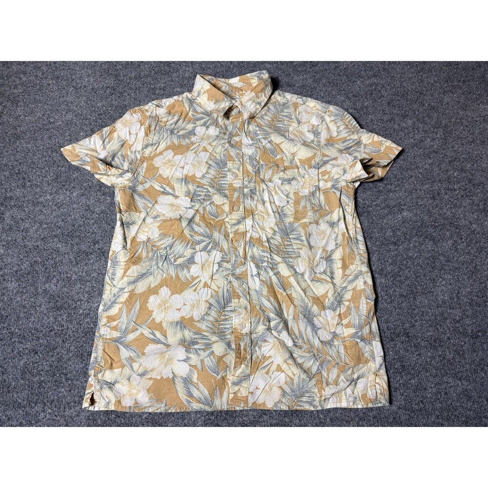 American Eagle Shirt Mens S Multicolor Hawaiian Short Sleeve Button-Up